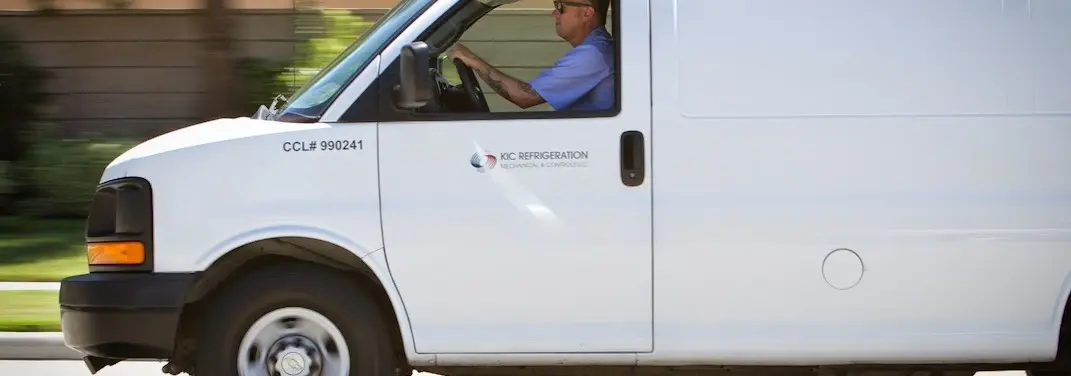 KIC Refrigeration service vehicle serving Middletown area